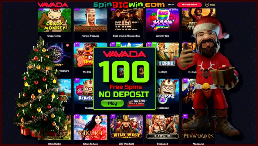 Large Selection of Slot Machines and Providers in the Casino Vavada is in this photo.