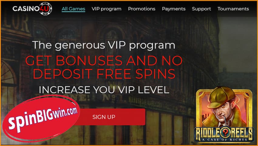 The best cryptocurrency casino Casino4U and VIP program are in this photo.